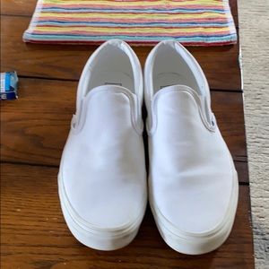 Men’s vans era slip on - white